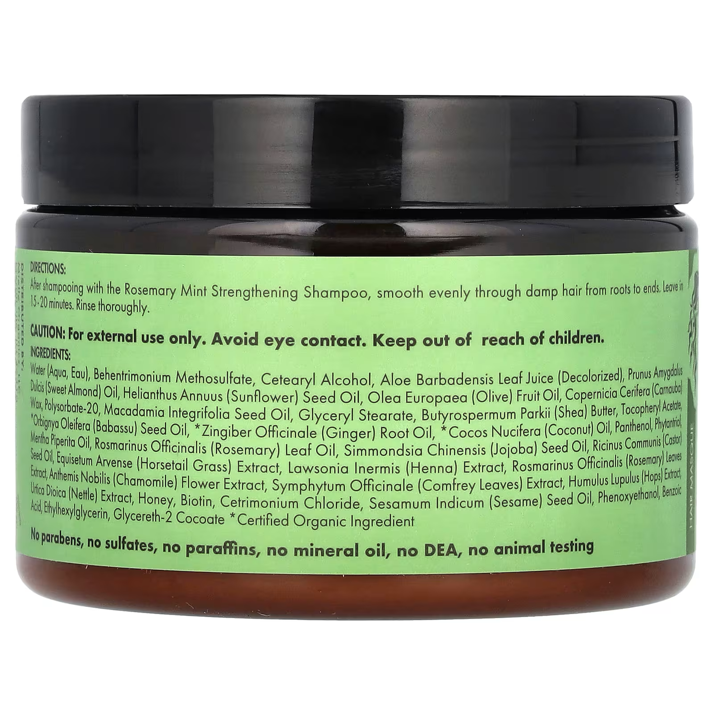 Mielle, Strengthening Hair Masque, Rosemary Mint