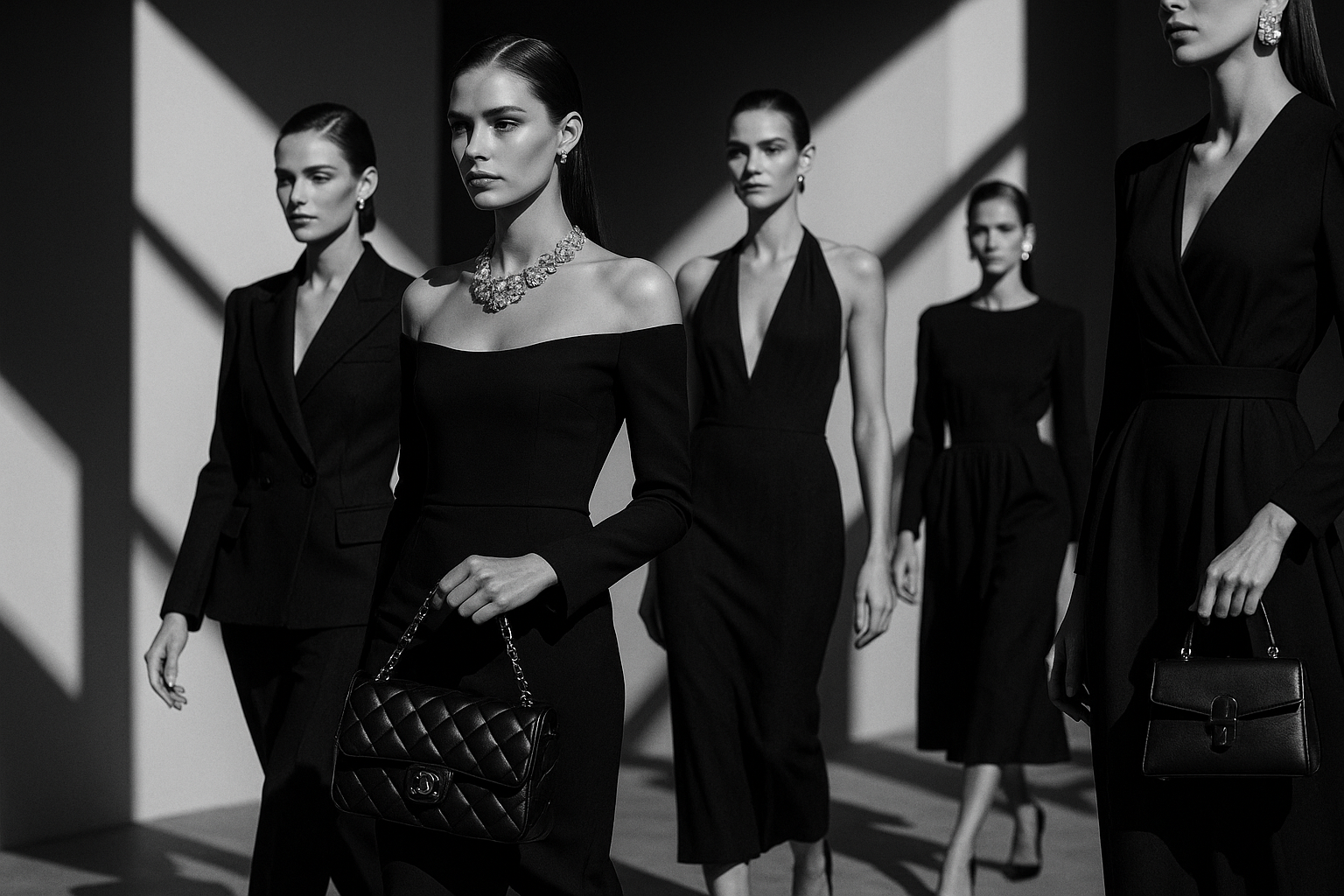  colours: black and white
content: fashion